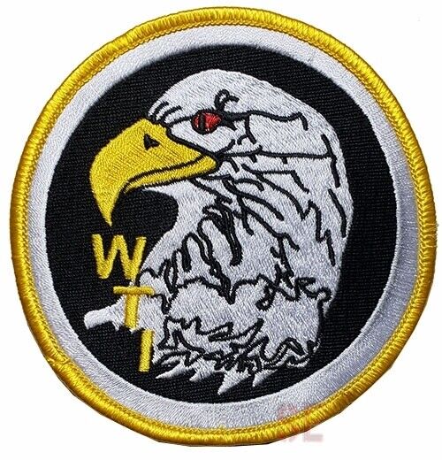 Marine Corps Patch WTI Weapons and Tactics Instructor Eagle Hook Loop Back USMC